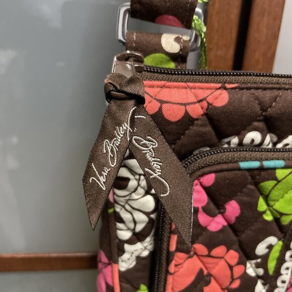 Vera Bradley Little Hipster Lola 2013 Retired Print Crossbody Shoulder Bag Purse - Picture 4 of 10